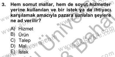 Perakendecilikte Ürün Yönetimi Dersi 2012 - 2013 Yılı (Vize) Ara Sınav Soruları 3. Soru