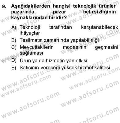 Perakendecilikte Ürün Yönetimi Dersi 2013 - 2014 Yılı (Vize) Ara Sınav Soruları 12. Soru
