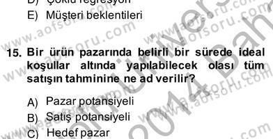 Perakendecilikte Ürün Yönetimi Dersi 2013 - 2014 Yılı (Vize) Ara Sınav Soruları 3. Soru