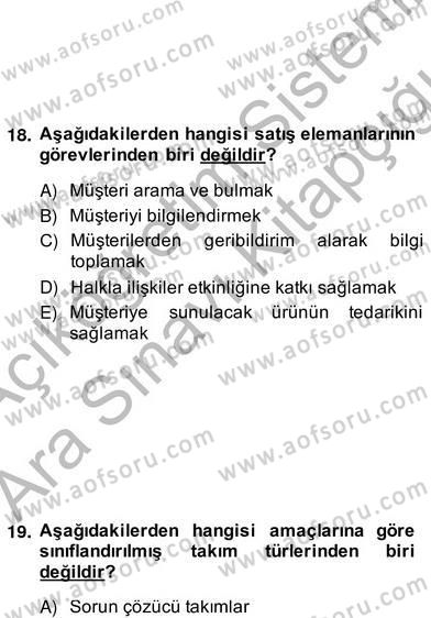 Perakendecilikte Ürün Yönetimi Dersi 2013 - 2014 Yılı (Vize) Ara Sınav Soruları 6. Soru