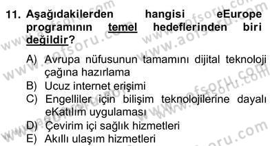 Teknoloji Perakendeciliği Dersi 2012 - 2013 Yılı (Vize) Ara Sınav Soruları 11. Soru
