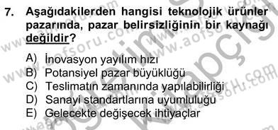 Teknoloji Perakendeciliği Dersi 2012 - 2013 Yılı (Vize) Ara Sınav Soruları 7. Soru