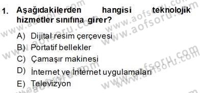 Teknoloji Perakendeciliği Dersi 2013 - 2014 Yılı (Final) Dönem Sonu Sınav Soruları 1. Soru