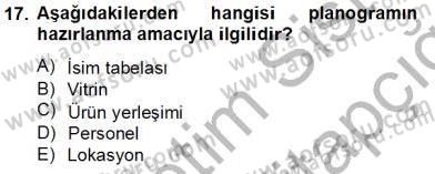 Teknoloji Perakendeciliği Dersi 2013 - 2014 Yılı Tek Ders Sınav Soruları 17. Soru
