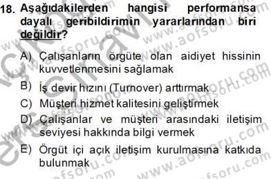 Teknoloji Perakendeciliği Dersi 2013 - 2014 Yılı Tek Ders Sınav Soruları 18. Soru