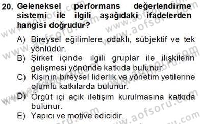 Teknoloji Perakendeciliği Dersi 2013 - 2014 Yılı Tek Ders Sınav Soruları 20. Soru