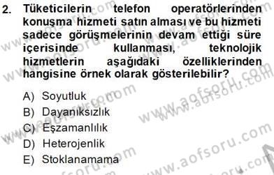 Teknoloji Perakendeciliği Dersi 2014 - 2015 Yılı (Vize) Ara Sınav Soruları 2. Soru