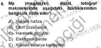 Teknoloji Perakendeciliği Dersi 2014 - 2015 Yılı (Vize) Ara Sınav Soruları 6. Soru