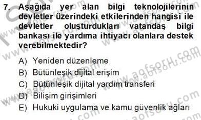 Teknoloji Perakendeciliği Dersi 2014 - 2015 Yılı (Vize) Ara Sınav Soruları 7. Soru