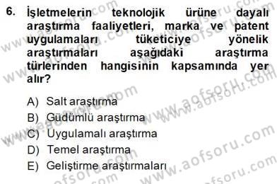 Teknoloji Perakendeciliği Dersi 2014 - 2015 Yılı (Final) Dönem Sonu Sınav Soruları 6. Soru
