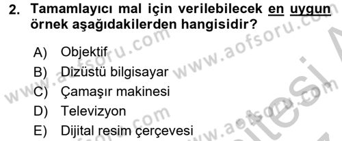 Teknoloji Perakendeciliği Dersi 2016 - 2017 Yılı (Vize) Ara Sınav Soruları 2. Soru