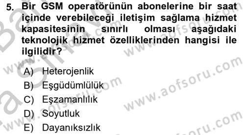 Teknoloji Perakendeciliği Dersi 2016 - 2017 Yılı (Vize) Ara Sınav Soruları 5. Soru