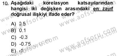 Psikolojiye Giriş Dersi 2013 - 2014 Yılı (Vize) Ara Sınav Soruları 10. Soru