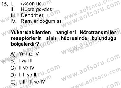 Psikolojiye Giriş Dersi 2013 - 2014 Yılı (Vize) Ara Sınav Soruları 15. Soru