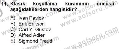 Eğitim Psikolojisi Dersi 2012 - 2013 Yılı (Final) Dönem Sonu Sınav Soruları 11. Soru
