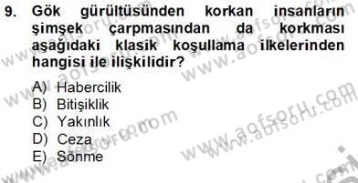 Eğitim Psikolojisi Dersi 2012 - 2013 Yılı (Final) Dönem Sonu Sınav Soruları 9. Soru