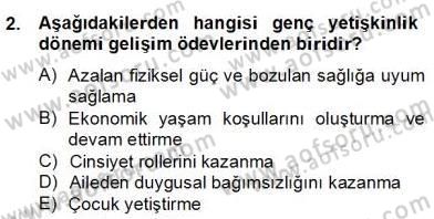 Eğitim Psikolojisi Dersi 2013 - 2014 Yılı (Final) Dönem Sonu Sınav Soruları 2. Soru