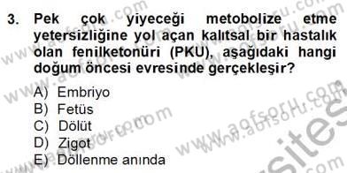 Eğitim Psikolojisi Dersi 2013 - 2014 Yılı (Final) Dönem Sonu Sınav Soruları 3. Soru