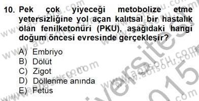 Eğitim Psikolojisi Dersi 2014 - 2015 Yılı (Vize) Ara Sınav Soruları 10. Soru