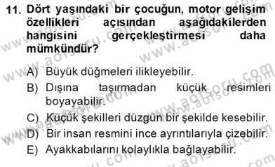 Eğitim Psikolojisi Dersi 2014 - 2015 Yılı (Vize) Ara Sınav Soruları 11. Soru