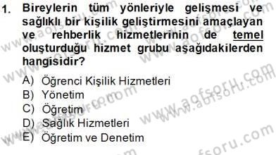 Eğitim Psikolojisi Dersi 2014 - 2015 Yılı (Final) Dönem Sonu Sınav Soruları 1. Soru
