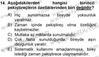 Eğitim Psikolojisi Dersi 2014 - 2015 Yılı (Final) Dönem Sonu Sınav Soruları 14. Soru