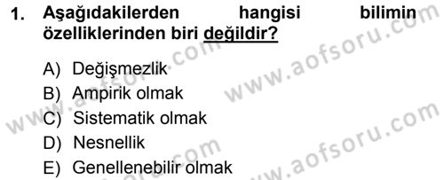 Psikoloji Dersi 2013 - 2014 Yılı Tek Ders Sınav Soruları 1. Soru