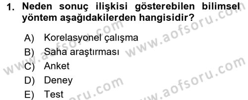 Psikoloji Dersi 2015 - 2016 Yılı Tek Ders Sınav Soruları 1. Soru