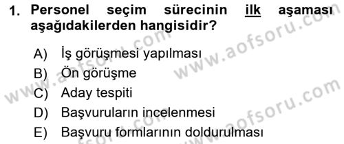 Çalışma Psikolojisi Dersi 2021 - 2022 Yılı (Final) Dönem Sonu Sınav Soruları 1. Soru
