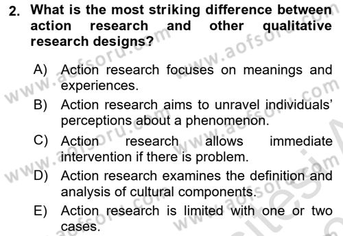 Psychology Dersi 2021 - 2022 Yılı (Final) Dönem Sonu Sınav Soruları 2. Soru
