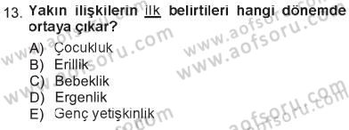 Sosyal Psikoloji 1 Dersi 2012 - 2013 Yılı Tek Ders Sınav Soruları 13. Soru