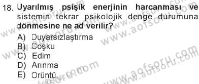 Sosyal Psikoloji 1 Dersi 2012 - 2013 Yılı Tek Ders Sınav Soruları 18. Soru
