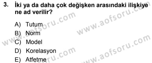 Sosyal Psikoloji 1 Dersi Ara Sınavı Deneme Sınav Soruları 3. Soru