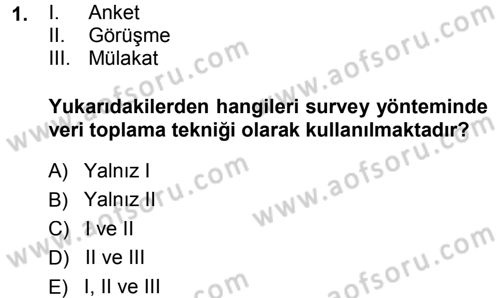 Sosyal Psikoloji 1 Dersi 2014 - 2015 Yılı (Final) Dönem Sonu Sınav Soruları 1. Soru