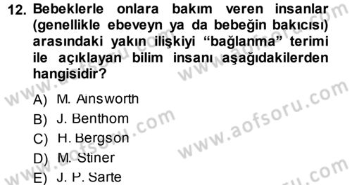 Sosyal Psikoloji 1 Dersi 2014 - 2015 Yılı (Final) Dönem Sonu Sınav Soruları 12. Soru