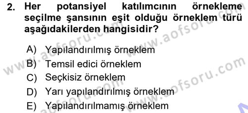 Sosyal Psikoloji 1 Dersi Ara Sınavı Deneme Sınav Soruları 2. Soru