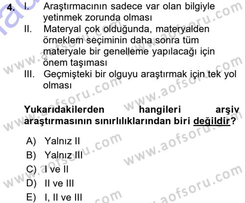 Sosyal Psikoloji 1 Dersi Ara Sınavı Deneme Sınav Soruları 4. Soru