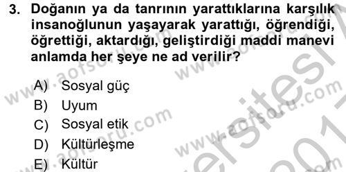 Sosyal Psikoloji 1 Dersi 2016 - 2017 Yılı 3 Ders Sınav Soruları 3. Soru