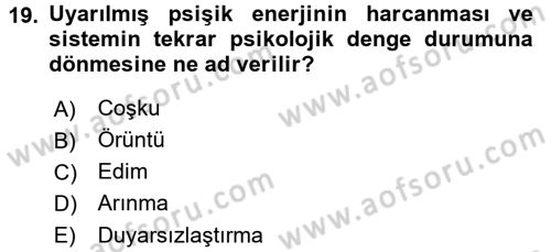 Sosyal Psikoloji 1 Dersi 2016 - 2017 Yılı (Final) Dönem Sonu Sınav Soruları 19. Soru