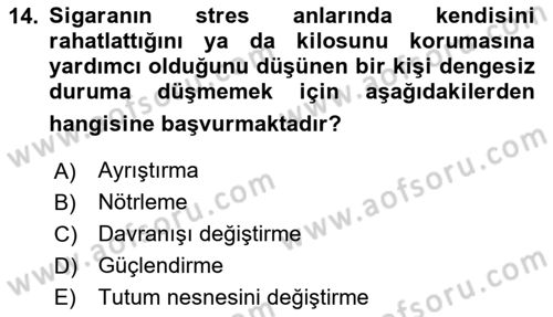 Sosyal Psikoloji 1 Dersi 2025 - 2026 Yılı Yaz Okulu Sınav Soruları 14. Soru