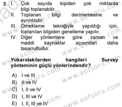 Sosyal Psikoloji 1 Dersi 2025 - 2026 Yılı Yaz Okulu Sınav Soruları 3. Soru
