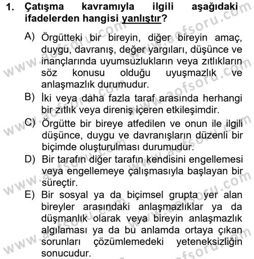 Sosyal Psikoloji 2 Dersi 2012 - 2013 Yılı (Final) Dönem Sonu Sınav Soruları 1. Soru