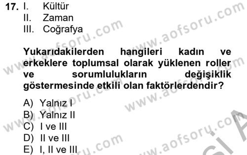 Sosyal Psikoloji 2 Dersi 2012 - 2013 Yılı (Final) Dönem Sonu Sınav Soruları 17. Soru