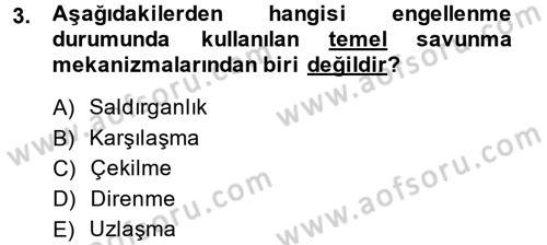 Sosyal Psikoloji 2 Dersi 2013 - 2014 Yılı (Vize) Ara Sınav Soruları 3. Soru
