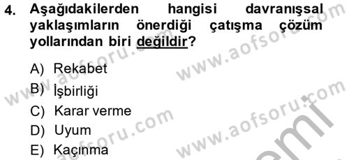 Sosyal Psikoloji 2 Dersi 2013 - 2014 Yılı (Vize) Ara Sınav Soruları 4. Soru