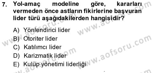Sosyal Psikoloji 2 Dersi 2013 - 2014 Yılı (Vize) Ara Sınav Soruları 7. Soru