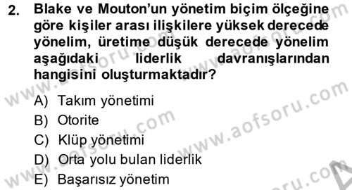 Sosyal Psikoloji 2 Dersi 2013 - 2014 Yılı (Final) Dönem Sonu Sınav Soruları 2. Soru