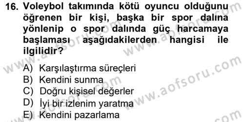 Sosyal Psikoloji 2 Dersi 2013 - 2014 Yılı Tek Ders Sınav Soruları 16. Soru