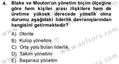 Sosyal Psikoloji 2 Dersi 2013 - 2014 Yılı Tek Ders Sınav Soruları 4. Soru