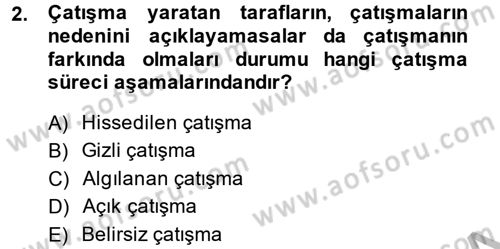 Sosyal Psikoloji 2 Dersi 2014 - 2015 Yılı (Vize) Ara Sınav Soruları 2. Soru